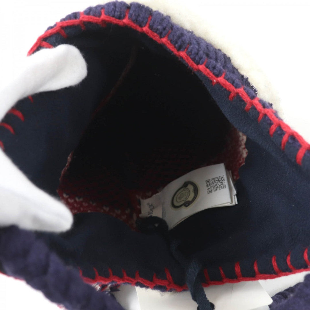 MONCLER Knit cap Main: 100% wool, Lining: 100% polyester, Part: wool multicolor BERRETTO Women Used Authentic