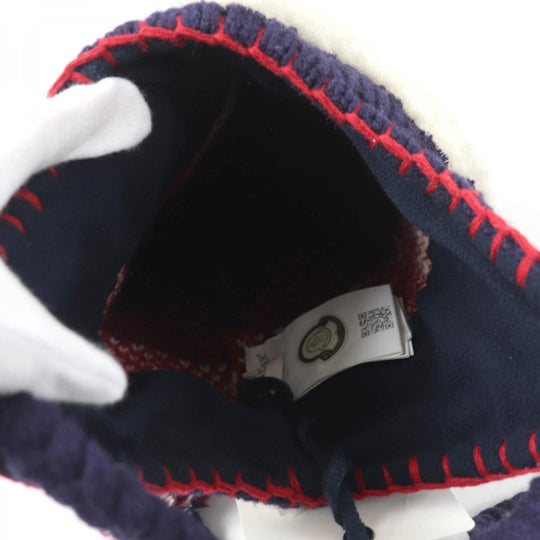 MONCLER Knit cap Main: 100% wool, Lining: 100% polyester, Part: wool multicolor BERRETTO Women Used Authentic