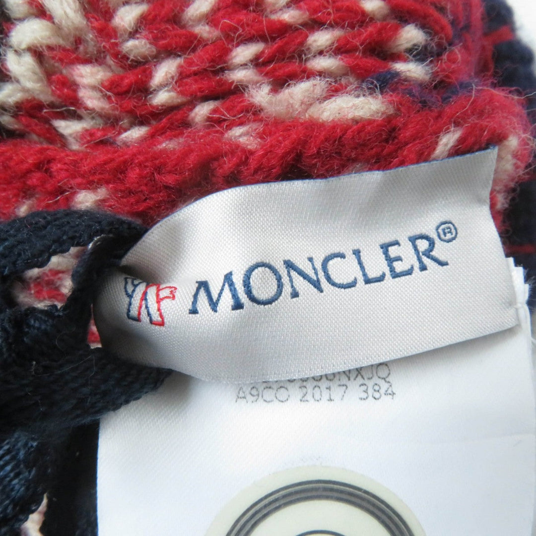 MONCLER Knit cap Main: 100% wool, Lining: 100% polyester, Part: wool multicolor BERRETTO Women Used Authentic
