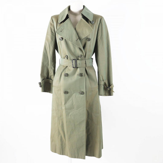 BURBERRY trench coat FD081-039-79 Outer: 100% cotton, Lining: cotton, Sleeve lining: polyester Iridescent khaki type Women L Used Authentic