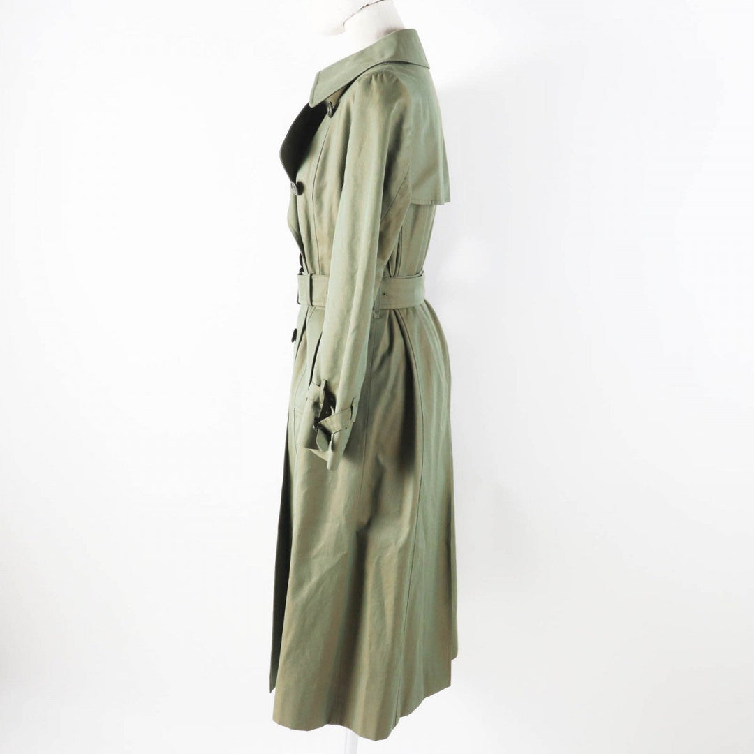 BURBERRY trench coat FD081-039-79 Outer: 100% cotton, Lining: cotton, Sleeve lining: polyester Iridescent khaki type Women L Used Authentic