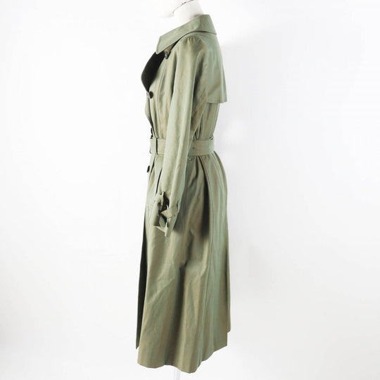 BURBERRY trench coat FD081-039-79 Outer: 100% cotton, Lining: cotton, Sleeve lining: polyester Iridescent khaki type Women L Used Authentic
