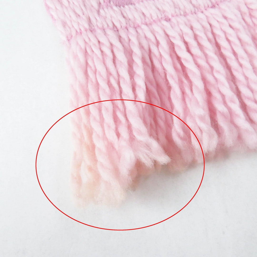 LOUIS VUITTON Scarf M76178 Main: 76% wool, Main: 24% silk Rose valerine Echarpe Logomania Alafori Women Used Authentic