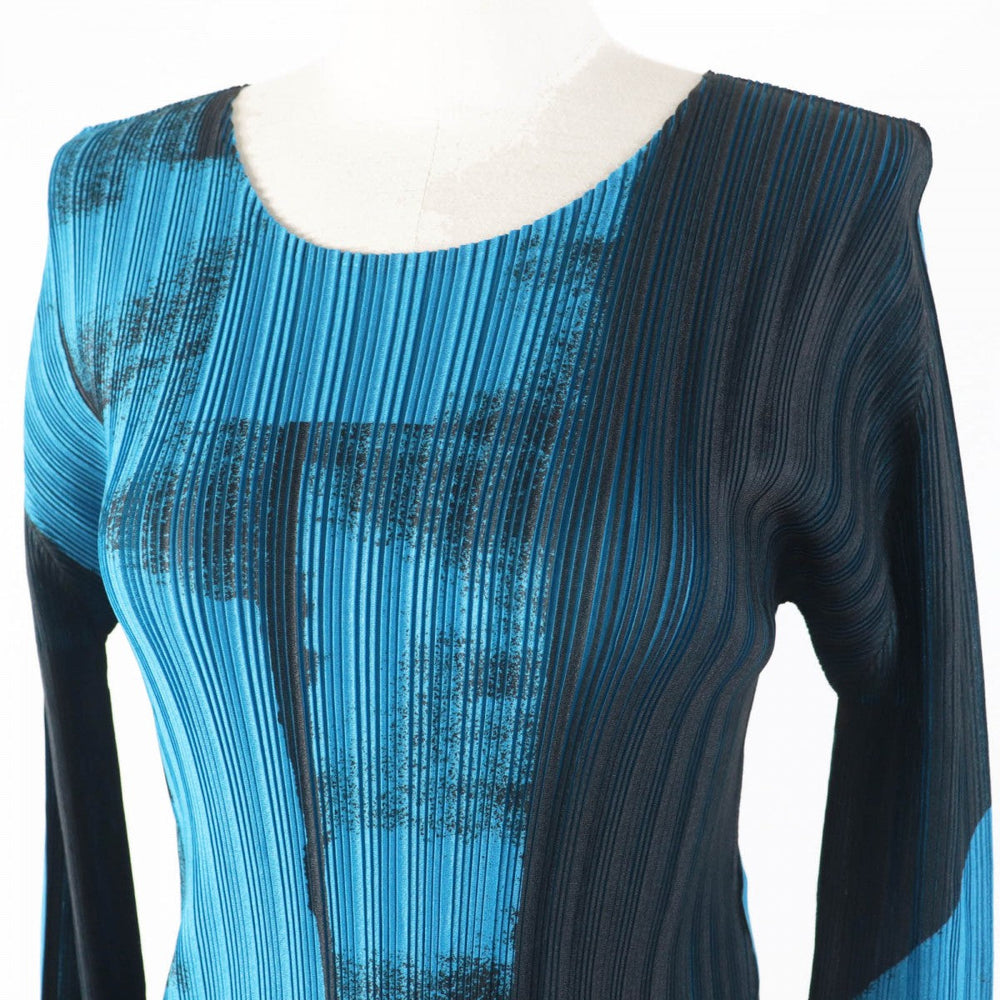 PLEATS PLEASE Cut PP53-FK392 polyester blue-black 3