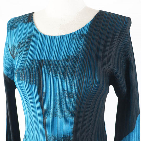 PLEATS PLEASE Cut PP53-FK392 polyester blue-black 3