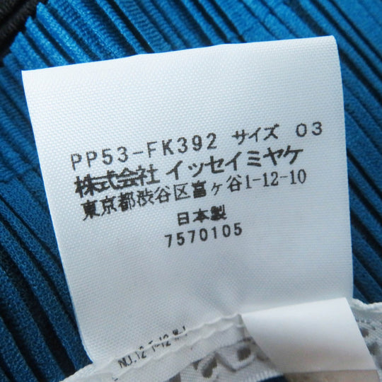 PLEATS PLEASE Cut PP53-FK392 polyester blue-black 3