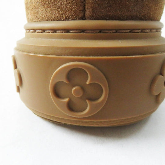 LOUIS VUITTON boots 1A95DS Main: Mouton Brown type Snowdrop Line Women 36 Used Authentic