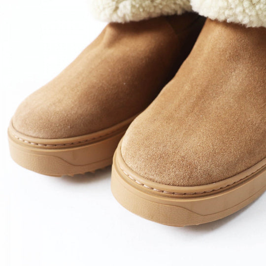 LOUIS VUITTON boots 1A95DS Main: Mouton Brown type Snowdrop Line Women 36 Used Authentic