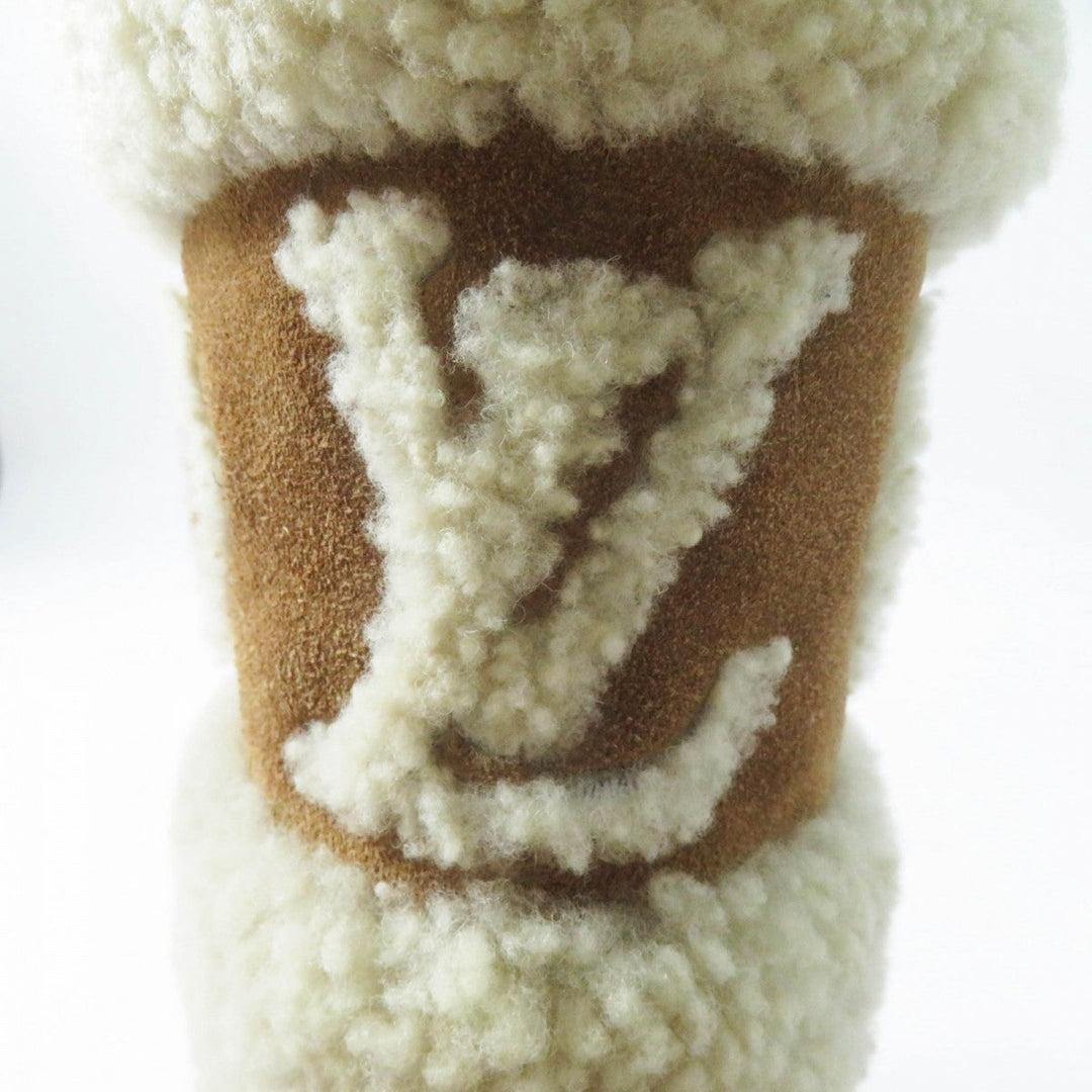 LOUIS VUITTON boots 1A95DS Main: Mouton Brown type Snowdrop Line Women 36 Used Authentic