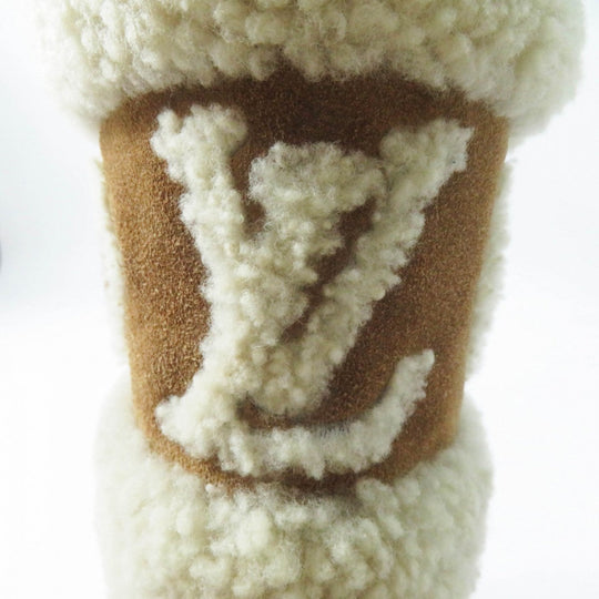LOUIS VUITTON boots 1A95DS Main: Mouton Brown type Snowdrop Line Women 36 Used Authentic
