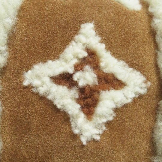 LOUIS VUITTON boots 1A95DS Main: Mouton Brown type Snowdrop Line Women 36 Used Authentic
