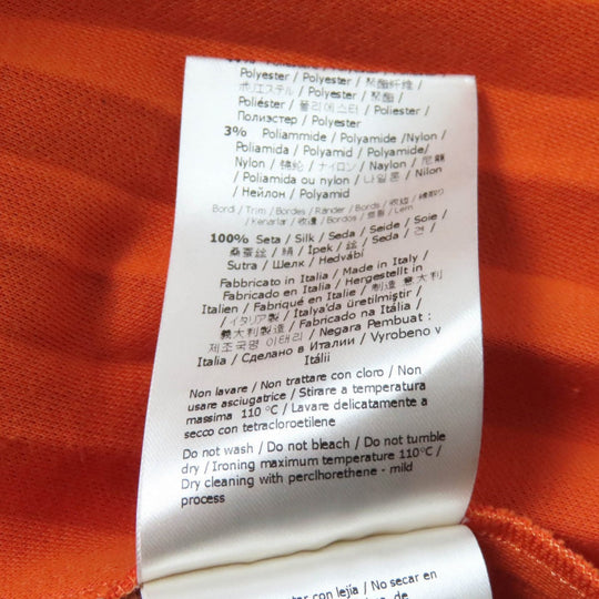 FENDI Pleated skirt FQ7067 Outer material: 53% cotton, Outer material: 44% polyester, Outer material: 3% nylon, Lining: 100% silk Orange Women 40 Used Authentic