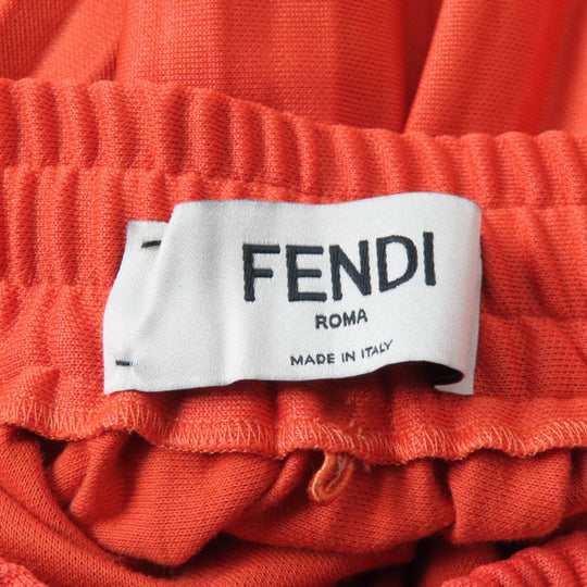 FENDI Pleated skirt FQ7067 Outer material: 53% cotton, Outer material: 44% polyester, Outer material: 3% nylon, Lining: 100% silk Orange Women 40 Used Authentic