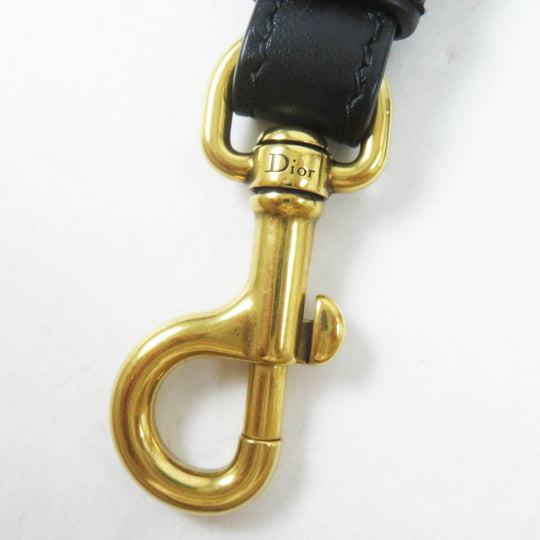 Christian Dior Shoulder strap S8558CTZQ Main: Canvas, Part: Leather Black beige Embroidery Women Used Authentic