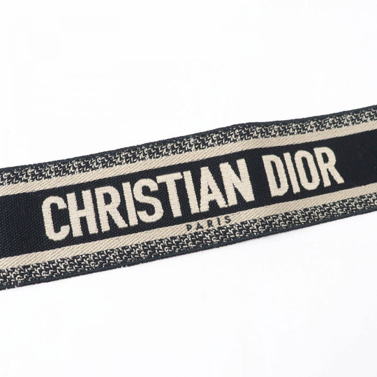 Christian Dior Shoulder strap S8558CTZQ Main: Canvas, Part: Leather Black beige Embroidery Women Used Authentic