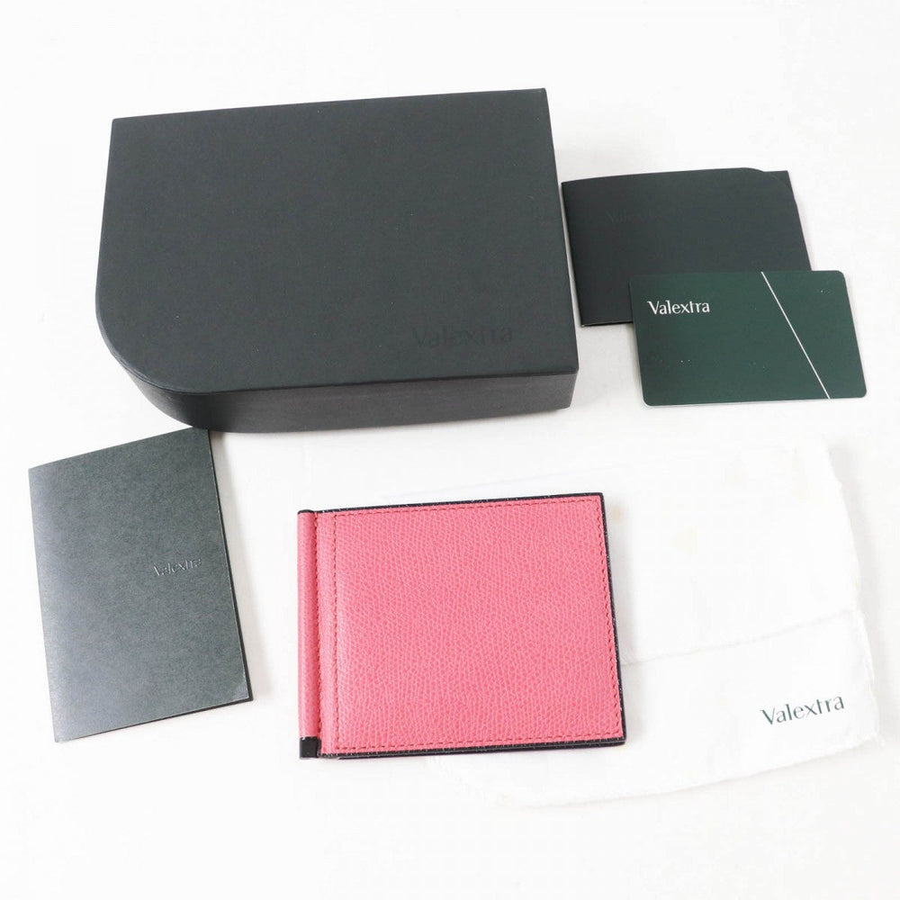 Valextra Money clip Main: Leather pink Women Used Authentic