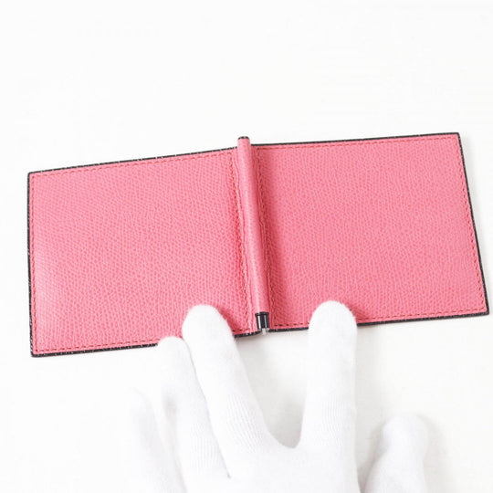 Valextra Money clip Main: Leather pink Women Used Authentic