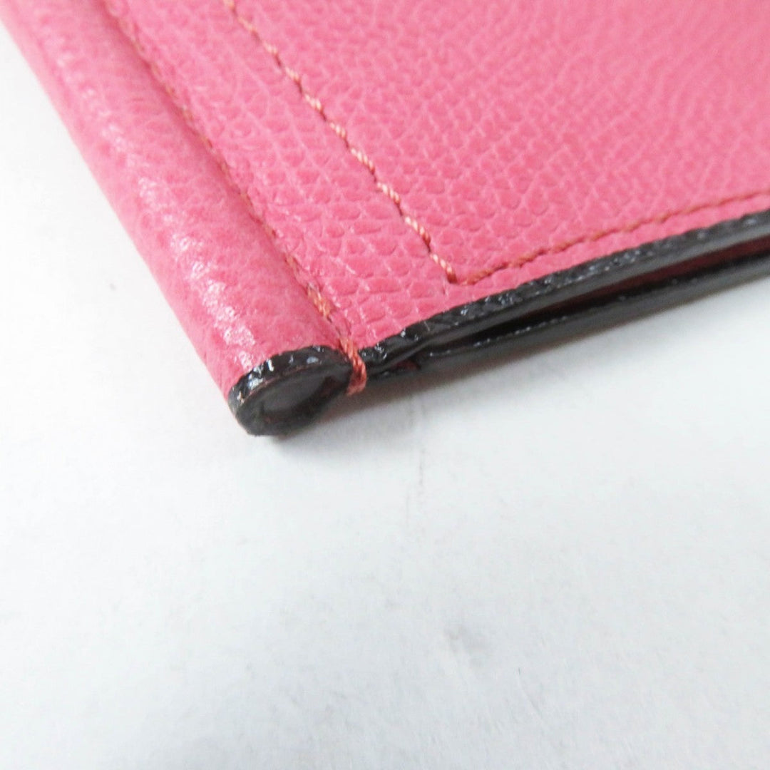 Valextra Money clip Main: Leather pink Women Used Authentic