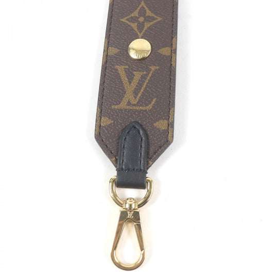 LOUIS VUITTON Shoulder strap J02465 Monogram canvas Brown black mens Used Authentic