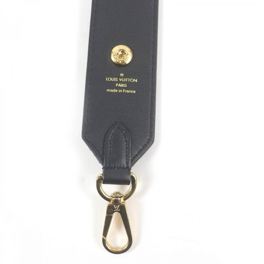 LOUIS VUITTON Shoulder strap J02465 Monogram canvas Brown black mens Used Authentic