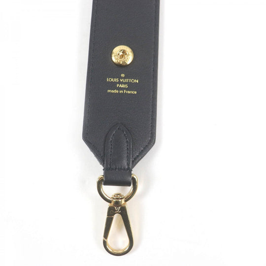 LOUIS VUITTON Shoulder strap J02465 Monogram canvas Brown black mens Used Authentic