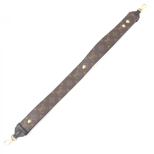 LOUIS VUITTON Shoulder strap J02465 Monogram canvas Brown black mens Used Authentic