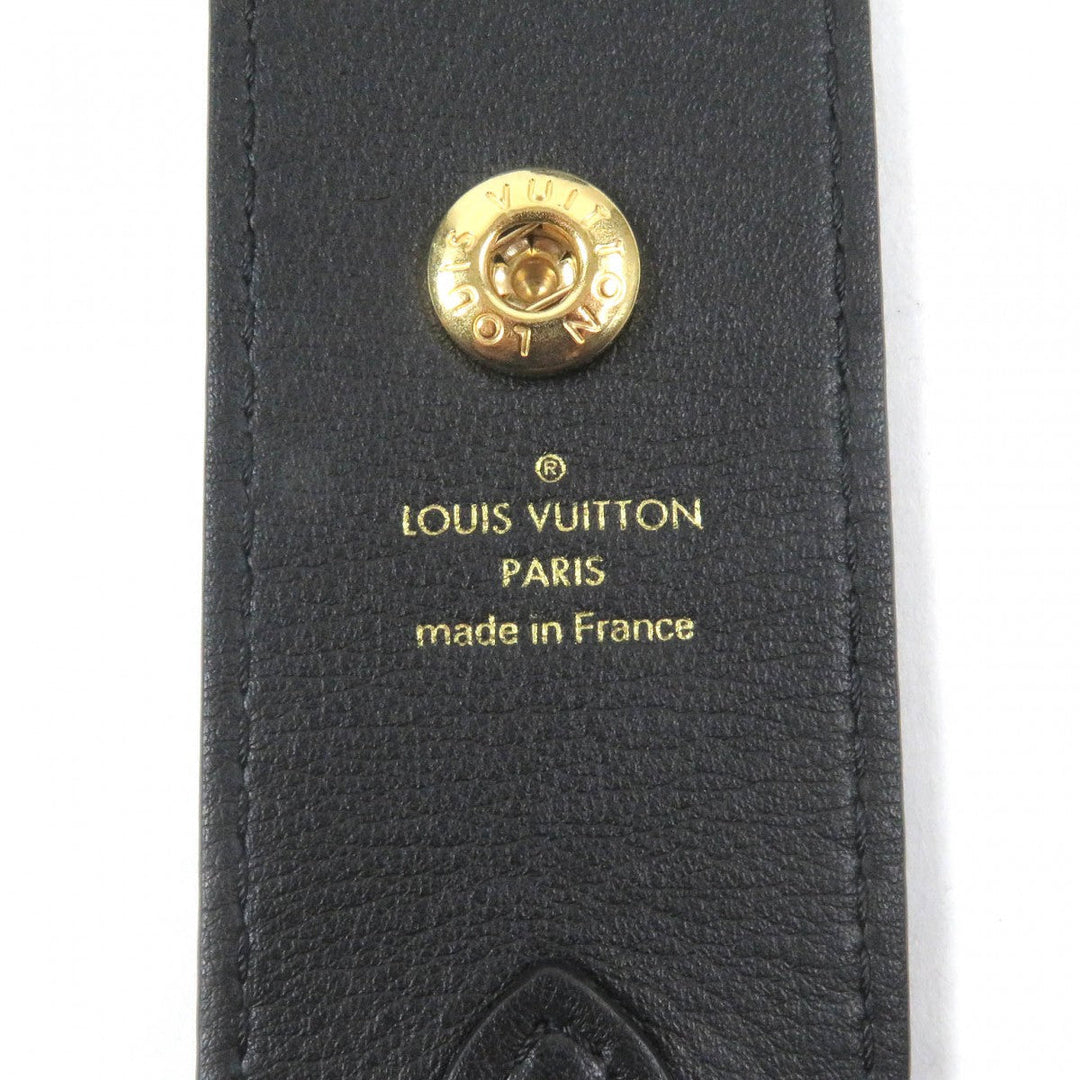 LOUIS VUITTON Shoulder strap J02465 Monogram canvas Brown black mens Used Authentic