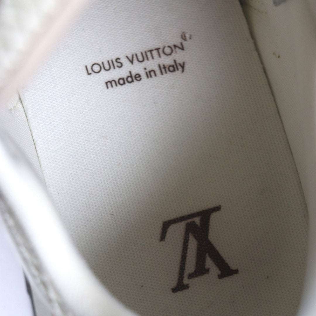LOUIS VUITTON sneakers 1ACVEF Main: suede leather, Main: leather Brown beige Runaway line mens 8 Used Authentic