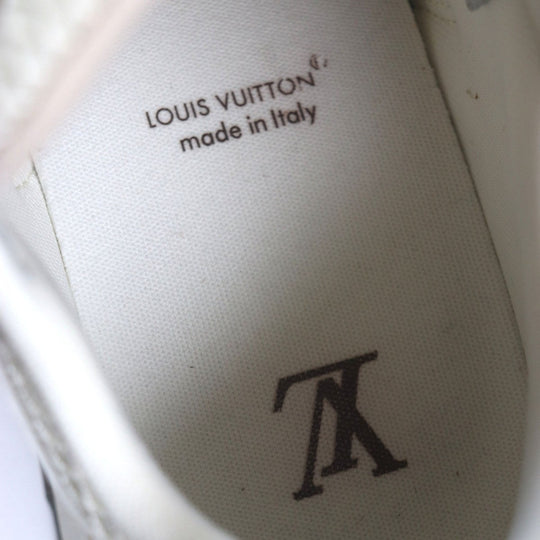 LOUIS VUITTON sneakers 1ACVEF Main: suede leather, Main: leather Brown beige Runaway line mens 8 Used Authentic