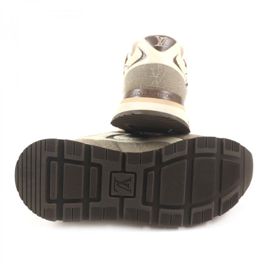 LOUIS VUITTON sneakers 1ACVEF Main: suede leather, Main: leather Brown beige Runaway line mens 8 Used Authentic