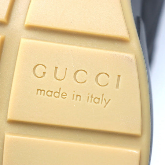 GUCCI sneakers 523535 leather black Rhyton 8