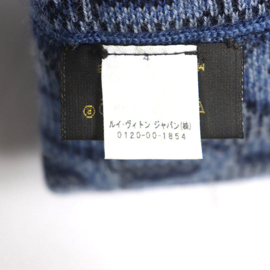 LOUIS VUITTON Knit cap M70538 Main: 100% wool blue Blue Claire Bonnet mens Used Authentic