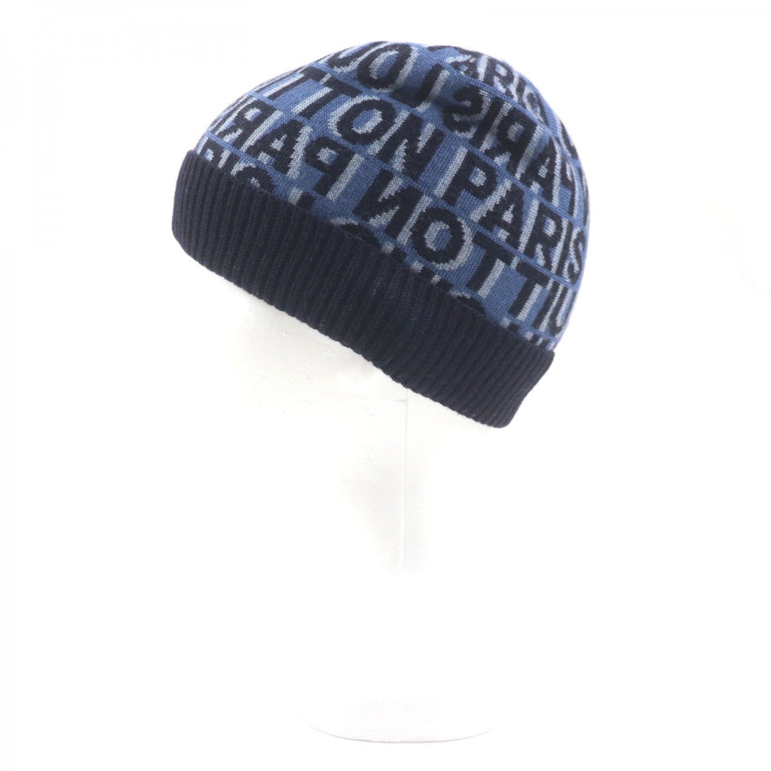 LOUIS VUITTON Knit cap M70538 Main: 100% wool blue Blue Claire Bonnet mens Used Authentic