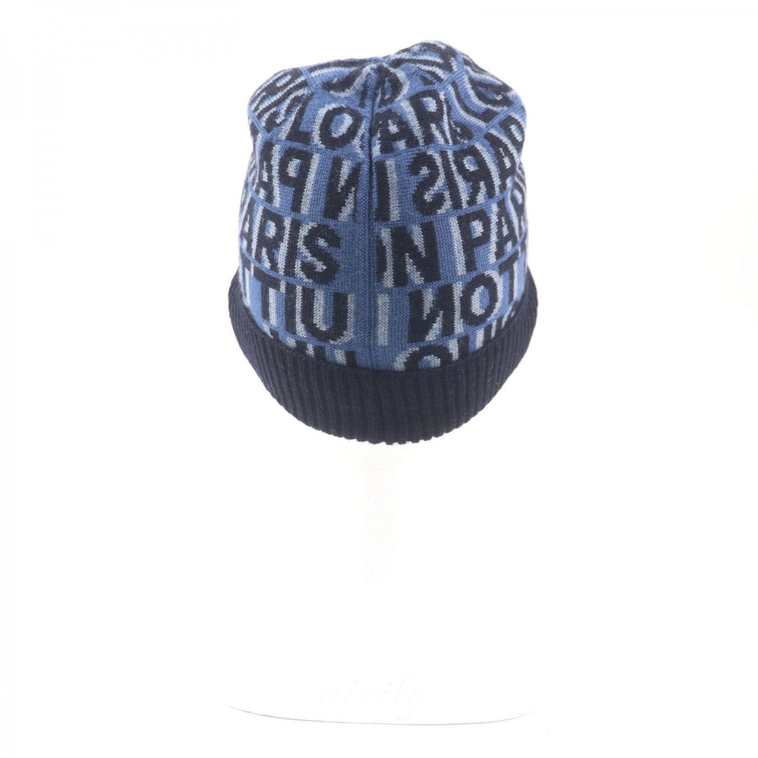 LOUIS VUITTON Knit cap M70538 Main: 100% wool blue Blue Claire Bonnet mens Used Authentic