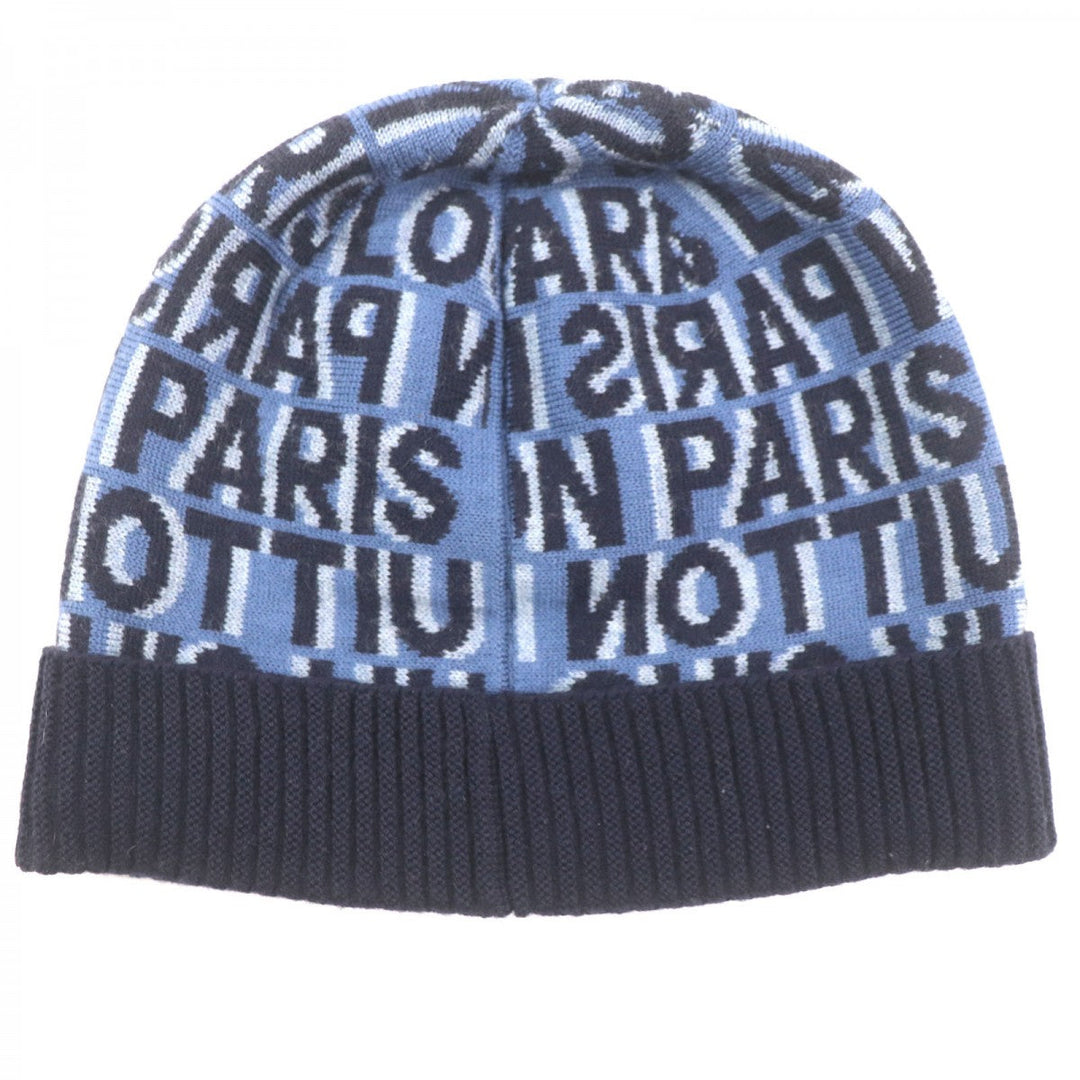 LOUIS VUITTON Knit cap M70538 Main: 100% wool blue Blue Claire Bonnet mens Used Authentic