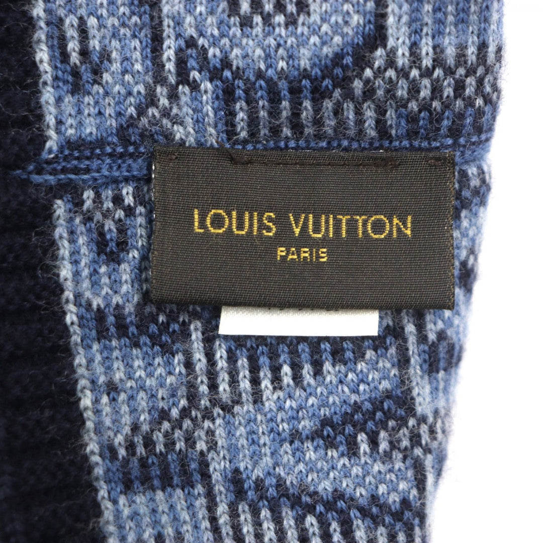 LOUIS VUITTON Knit cap M70538 Main: 100% wool blue Blue Claire Bonnet mens Used Authentic