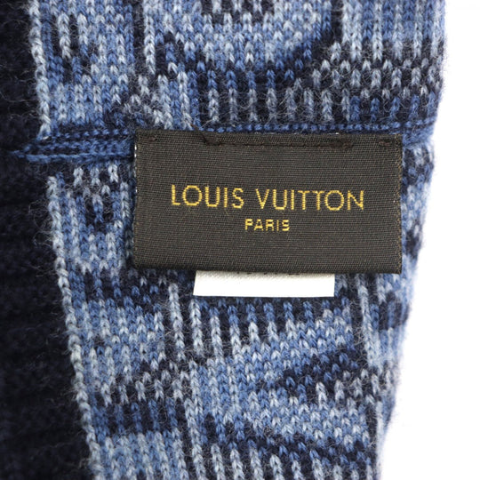 LOUIS VUITTON Knit cap M70538 Main: 100% wool blue Blue Claire Bonnet mens Used Authentic