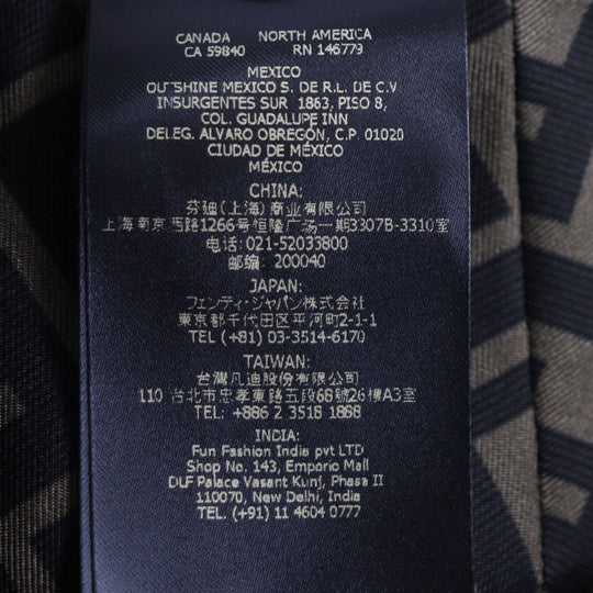 FENDACE  hat FXQ698 Main: 100% silk Black Yellow Brown mens M Used Authentic