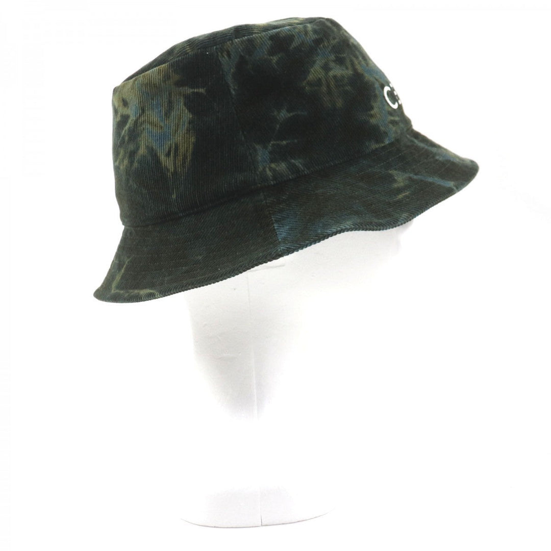 CELINE hat 2AU5B214Q Main: 100% cotton, Lining: 65% polyester, Lining: 35% cotton green mens L Used Authentic