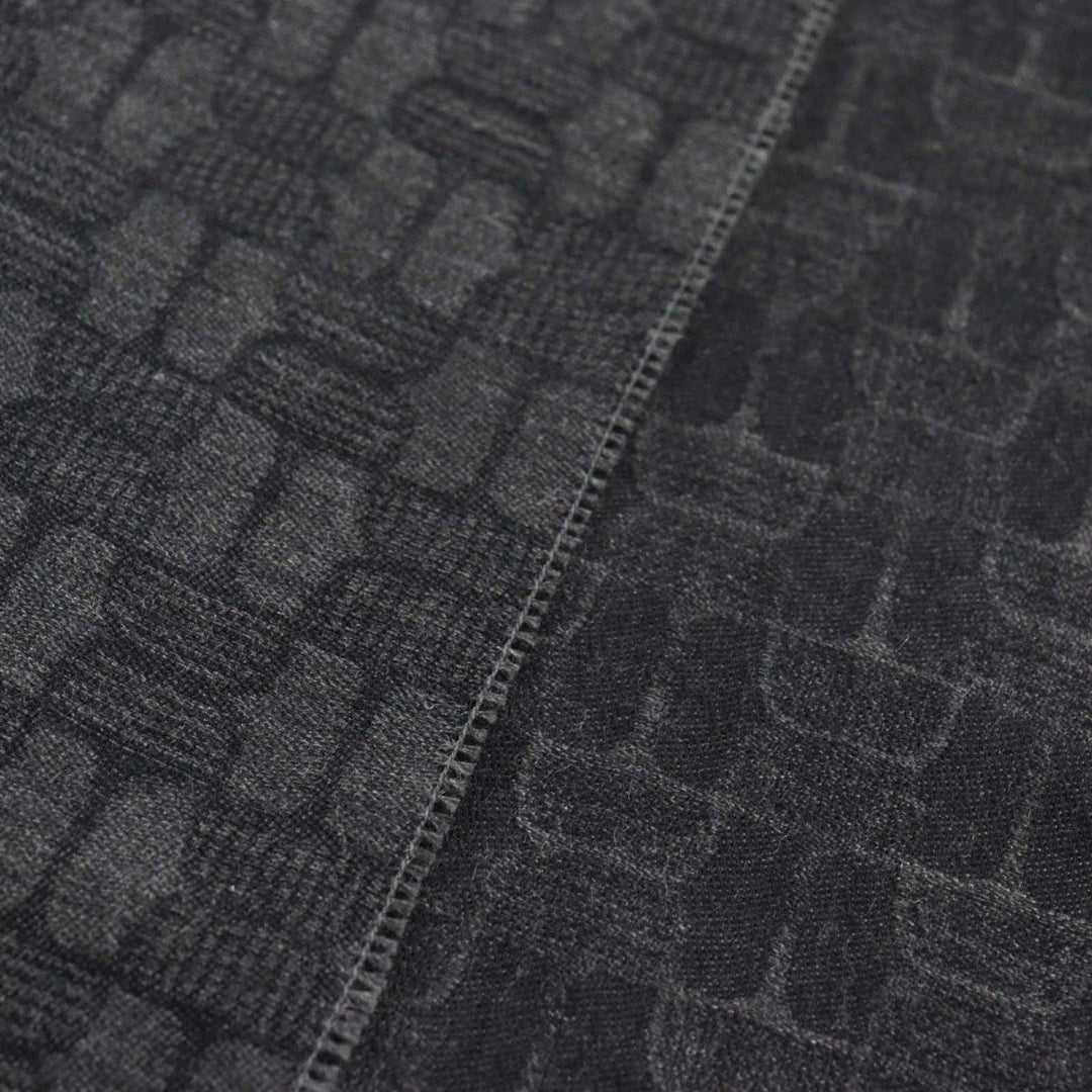 GUCCI Scarf Main: 65% cashmere, Main: 35% silk Gray type All-over pattern mens Used Authentic