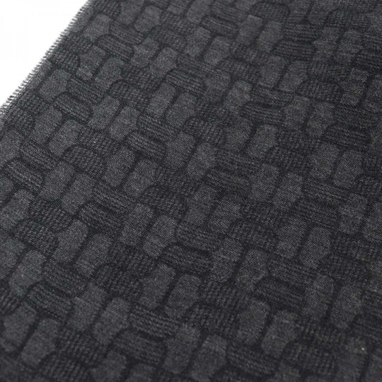 GUCCI Scarf Main: 65% cashmere, Main: 35% silk Gray type All-over pattern mens Used Authentic