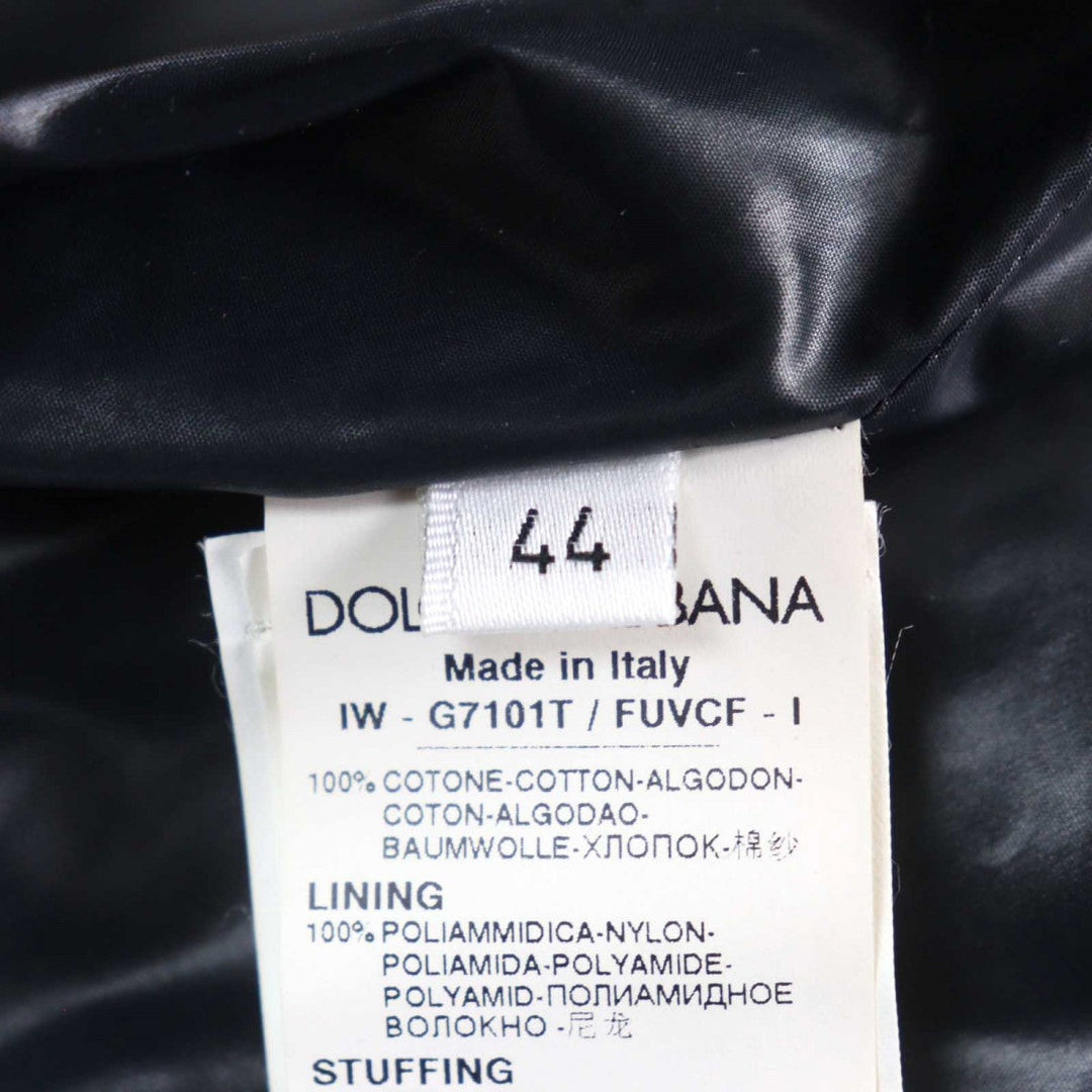 DOLCE&GABBANA Vest G7101T Outer: 100% cotton, Lining: 100% nylon, Filling: 100% polyester black mens 44 Used Authentic