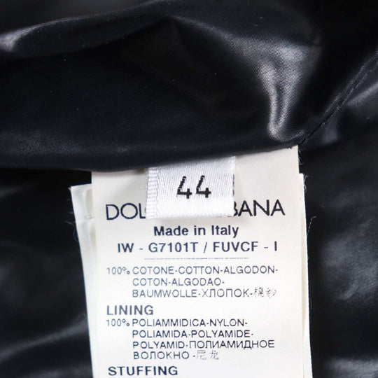 DOLCE&GABBANA Vest G7101T Outer: 100% cotton, Lining: 100% nylon, Filling: 100% polyester black mens 44 Used Authentic
