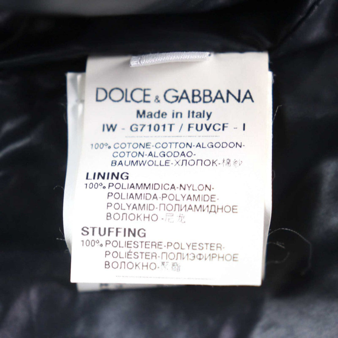 DOLCE&GABBANA Vest G7101T Outer: 100% cotton, Lining: 100% nylon, Filling: 100% polyester black mens 44 Used Authentic