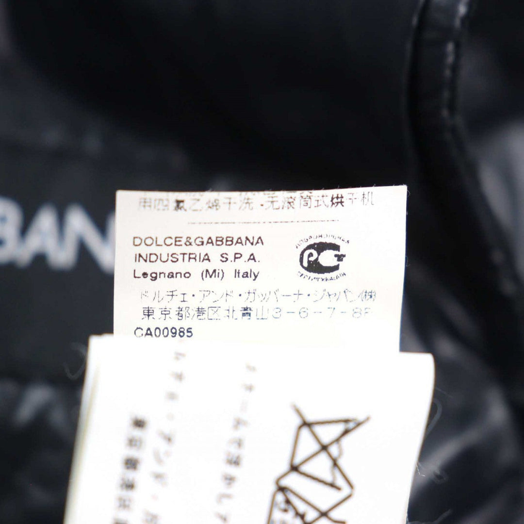 DOLCE&GABBANA Vest G7101T Outer: 100% cotton, Lining: 100% nylon, Filling: 100% polyester black mens 44 Used Authentic