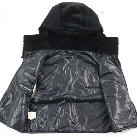 DOLCE&GABBANA Vest G7101T Outer: 100% cotton, Lining: 100% nylon, Filling: 100% polyester black mens 44 Used Authentic