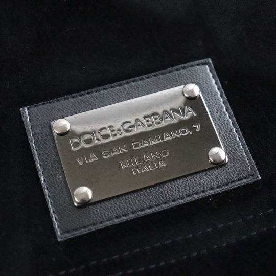 DOLCE&GABBANA Vest G7101T Outer: 100% cotton, Lining: 100% nylon, Filling: 100% polyester black mens 44 Used Authentic