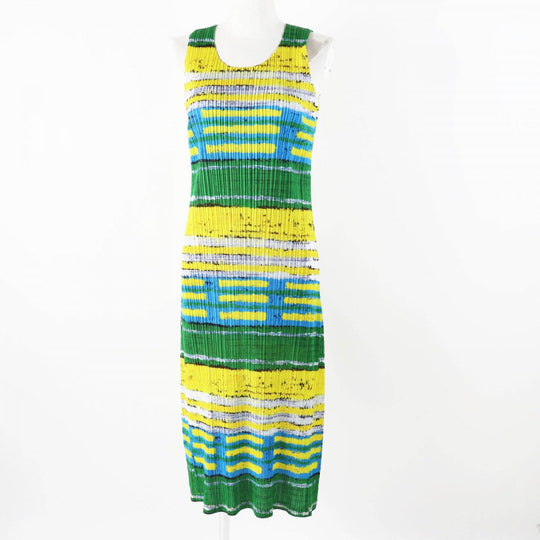 PLEATS PLEASE one piece PP21-JH682 Main: 100% polyester Multi Women 3 Used Authentic