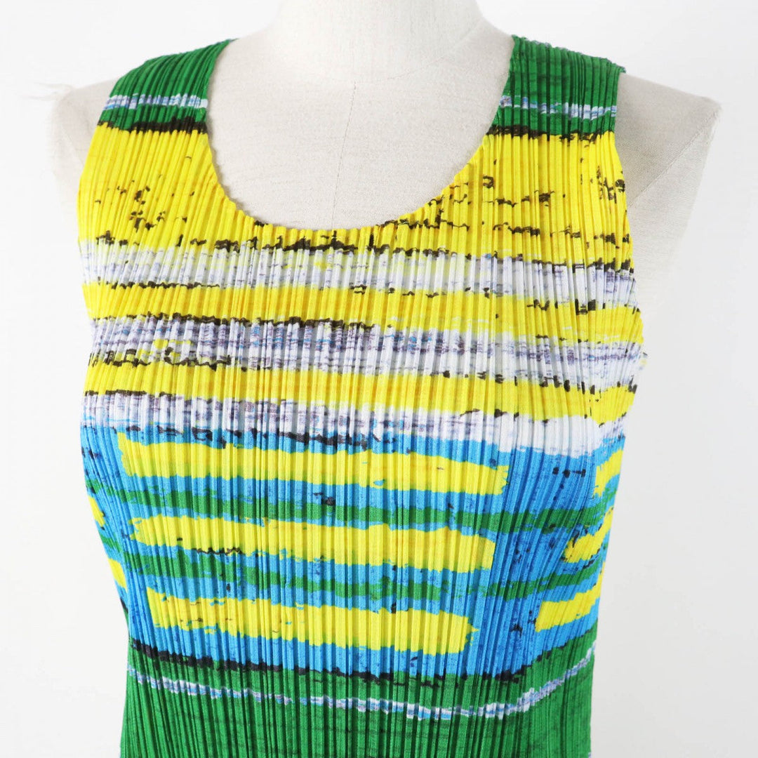 PLEATS PLEASE one piece PP21-JH682 Main: 100% polyester Multi Women 3 Used Authentic