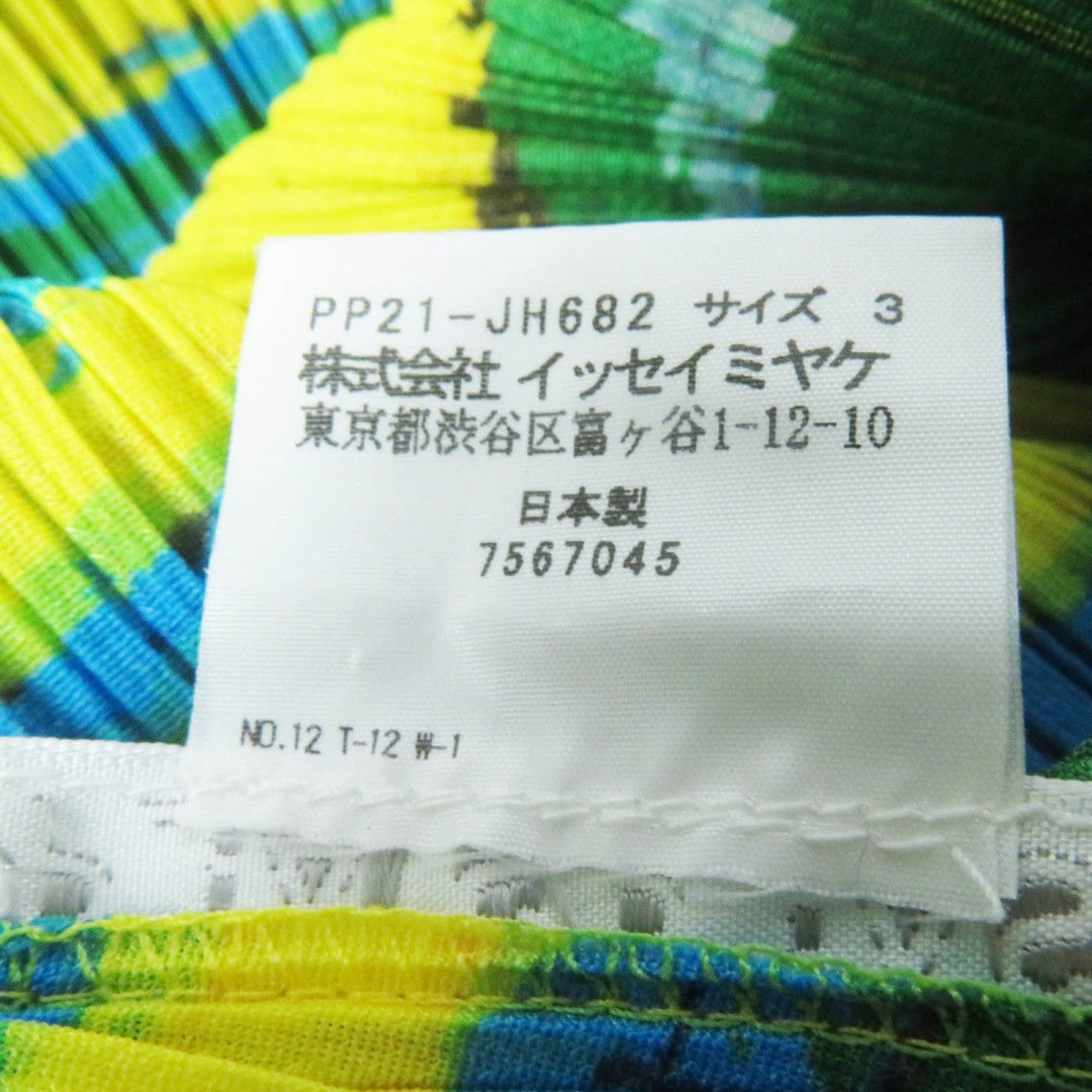 PLEATS PLEASE one piece PP21-JH682 Main: 100% polyester Multi Women 3 Used Authentic